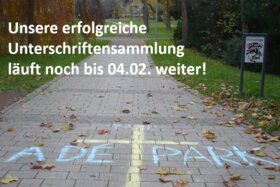 Kép a petícióról:Rettet den Alwin-Mittasch-Park!