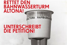 Bild der Petition: Rettet den Bahnwasserturm!
