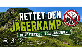 Bild der Petition: Rettet den Jägerkamp – keine Straße zur Jägerbauernalm!