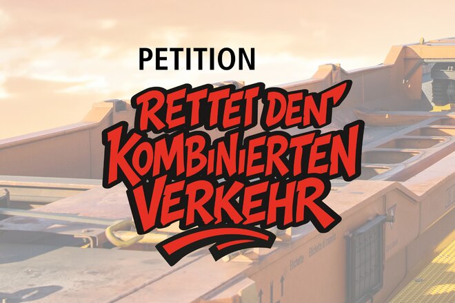 Image of the petition Save combined transport! There is a threat of a shift back from rail to road.
