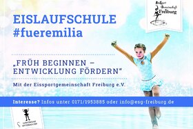 Image of the petition: Rettet die Eislaufschule „#fueremilia“ in Freiburg – für faire Eiszeiten u. gleiche Chancen für alle