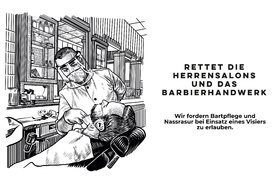 Dilekçenin resmi:Rettet die Herrensalons und das Barbierhandwerk!