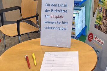 Bild der Petition Rettet die Parkplätze am Bihlplatz