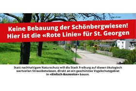 Photo de la pétition :Rettet die Schönbergwiesen in Freiburg St. Georgen vor einer Bebauung!