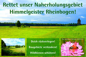 Photo de la pétition :Rettet unser Naherholungsgebiet Himmelgeister Rheinbogen!