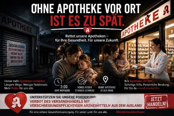 Bild der Petition Rettet unsere Apotheken! Verbot des Versandhandels aus dem Ausland!