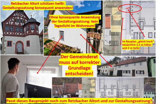 Bild der Petition Retzbacher Altort schützen – Bauprojekt Bergstraße 38 nach Gestaltungssatzung prüfen