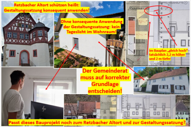 Bild der Petition Retzbacher Altort schützen – Bauprojekt Bergstraße 38 nach Gestaltungssatzung prüfen