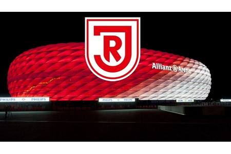 Bild der Petition: Rote Beleuchtung der Allianz Arena beim Relegationsspiel von 1860 München am 30.05.17