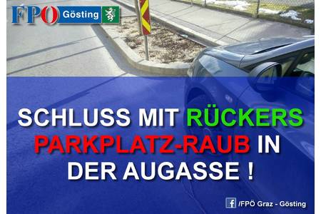 Foto van de petitie:Rückbau der Verkehrsinseln in den Parkzonen in der Augasse (Gösting, Graz)