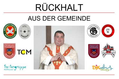 Изображение петиции:Rückhalt für Herrn Pfarrer Andreas Endriß von Bürgern der Gemeinde Mühlhausen