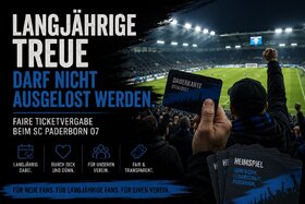 Bild der Petition: Rückkehr zum alten Ticketvergabe-System: SC Paderborn 07