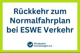 Poza petiției:Rückkehr zum Normalfahrplan bei ESWE Verkehr! Fahrplankürzungen zurücknehmen!