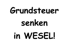 Slika peticije:Rücknahme Grundsteuer-Hebesatzerhöhung von 493% auf 690% - Stadt Wesel
