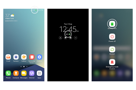 Kép a petícióról:Samsung Note 7 green battery icon