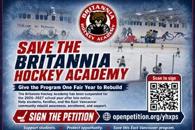 Image of the petition: Save the Britannia Hockey Academy: Give the Program One Fair Year to Rebuild
