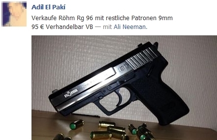 Bild på petitionen:Schluss mit dem illegalen Waffenhandel in Facebook-Gruppen!!! 