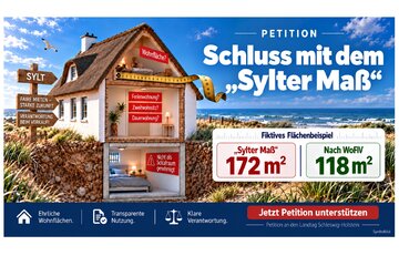 Image of the petition Schluss mit dem „Sylter Maß“: verbindliche Wohnflächen- und Nutzungsangaben auch durch Makler