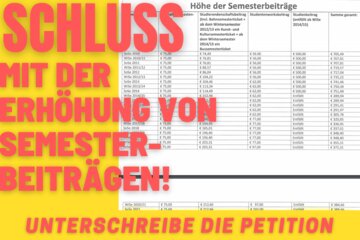 Bild der Petition Schluss mit der Erhöhung der Semesterbeiträge an der Uni Göttingen! Jetzt!