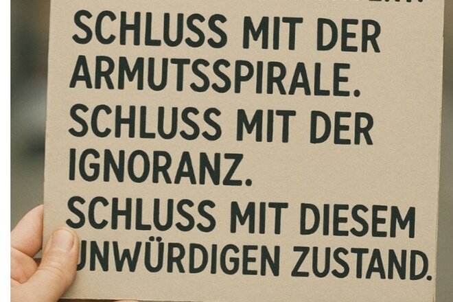 Schluss mit der unwürdigen Verarmungsspirale von ALLEINSTEHENDEN Bürgergeldempfängern! dilekçesinin görüntüsü
