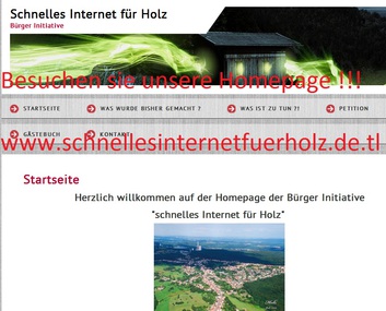Bild der Petition: Schnelles Internet für Holz Heusweiler neu beantragen !!!