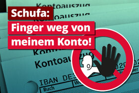 Imagen de la petición:Schufa: Finger weg von meinem Konto