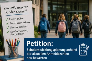 Bild der Petition Schulentwicklungsplanung in Delmenhorst anhand der aktuellen Anmeldezahlen neu bewerten