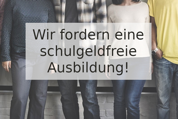 Bild der Petition Schulgeldfreie Ausbildung in den Gesundheitsfachberufen - ab 2020 Gleichstellung aller Schüler!