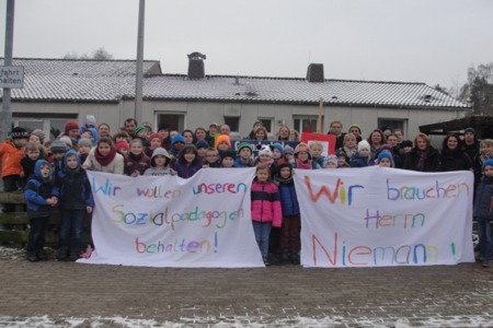 Foto van de petitie:Schulsozialarbeit muss bleiben!