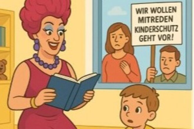 Slika peticije Schutz unserer Kinder vor ideologischer LGBTQ+ -Indoktrination