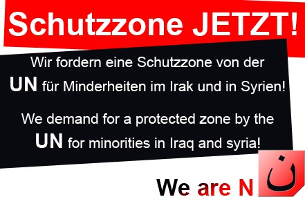 Imagen de la petición:Schutzzone für Minderheiten im Orient. JETZT!