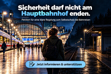 Imagem da petição Recognize self-protection during rail travel as a legitimate interest