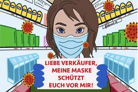 Bild der Petition: Shoppen nur mit Maske - den Mitarbeitern zuliebe!