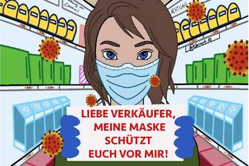 Bild der Petition Shoppen nur mit Maske - den Mitarbeitern zuliebe!