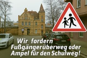 Դիմումի պատկերը՝ Sichere Querung an der S‑Bahn Wollankstraße – Zebrastreifen oder Ampel für Schulkinder!