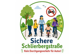 Bild der Petition: Sichere Schlierbergstraße - Kein Durchgangsverkehr für Autos!