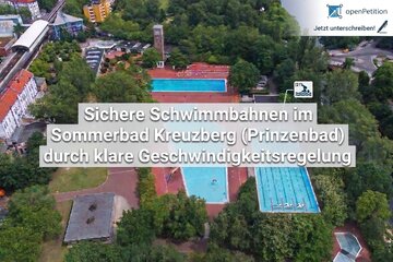 Bild der Petition Sichere Schwimmbahnen im Sommerbad Kreuzberg (Prinzenbad) durch klare Geschwindigkeitsregelung