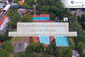 Bild der Petition Safe swimming lanes at the public pool Kreuzberg (Prinzenbad) thanks to clear speed limits