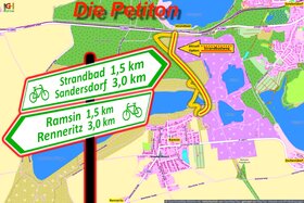Image of the petition: Sicherer Rad- und Wanderweg zwischen Ramsin und Sandersdorf (Strandbadweg)