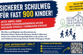 Bild der Petition: Sicherer Schulweg für fast 900 Schulkinder - bevor etwas passiert!