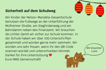 Afbeelding van de petitie Sicherheit auf unserem Schulweg