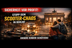Bild der Petition: Sicherheit vor Profit! Stopp dem Scooter-Chaos in Berlin – Unsere Kinder schützen!