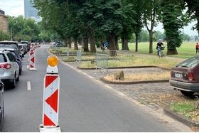 Foto da petição:Sofortige Abschaffung der "Protected Bike Lane" auf der Cecilienallee