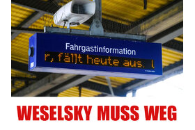 Foto e peticionit:Sofortiger Rücktritt von Weselsky, Stop der Bahn-Streiks