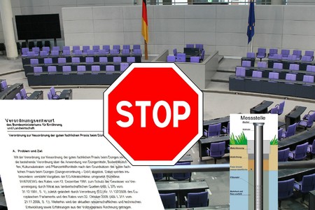 Slika peticije:Sofortiger Stopp der Novellierung der Düngeverordnung!