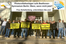 Kép a petícióról:Solar aufs Beethoven-Gymnasium: Wann, wenn nicht jetzt? Frau Schellenberg, unterstützen Sie uns!
