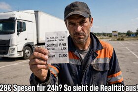 Bild der Petition: Sonntagsfahrverbot aufgehoben wegen Niedrigwasser – jetzt Spesen für LKW-Fahrer von 28€ auf 45€ erhöhen