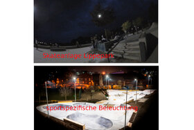 Kuva vetoomuksesta:Sportspezifische Beleuchtung für die Skateanlage im Lippepark
