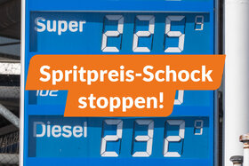 Foto e peticionit:Spritpreis-Schock stoppen!