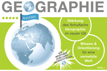 Pilt petitsioonist:Stärkung des Faches Geographie im neuen bayerischen G9